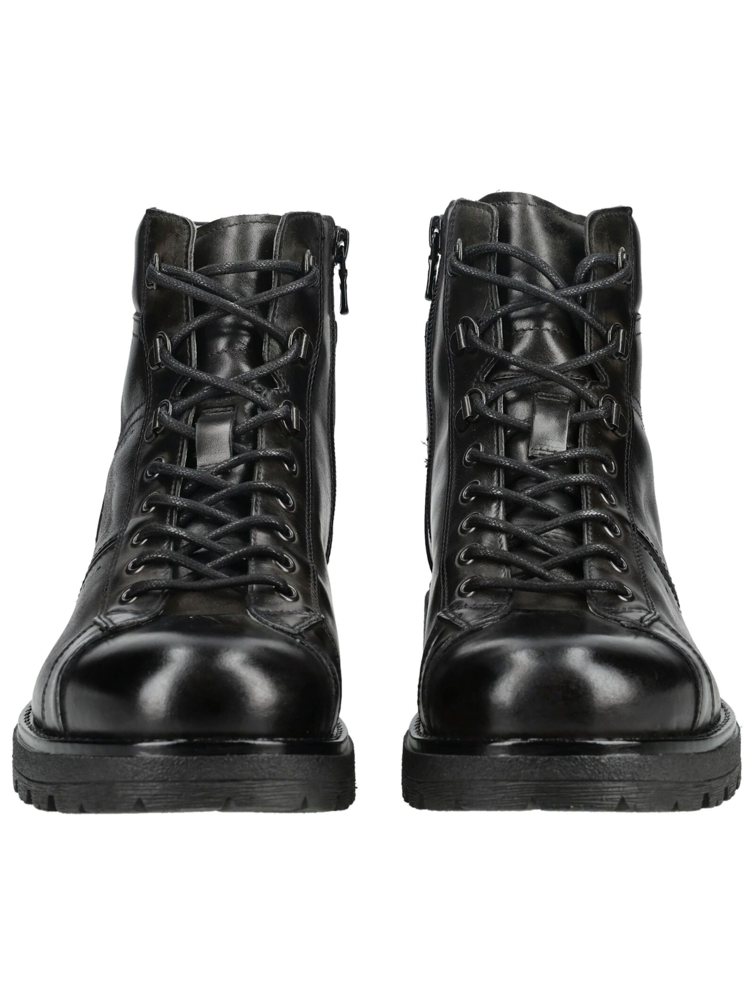 Bottes à lacets Nero Giardini en noir