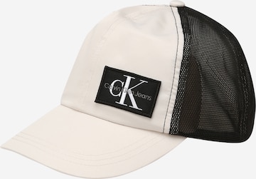 Calvin Klein Jeans Hat in Beige: front