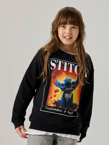 NAME IT - Sudadera en negro: frente