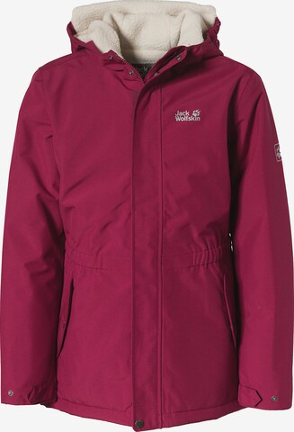 JACK WOLFSKIN Outdoor jacket 'Cosy Bear' in Red: front