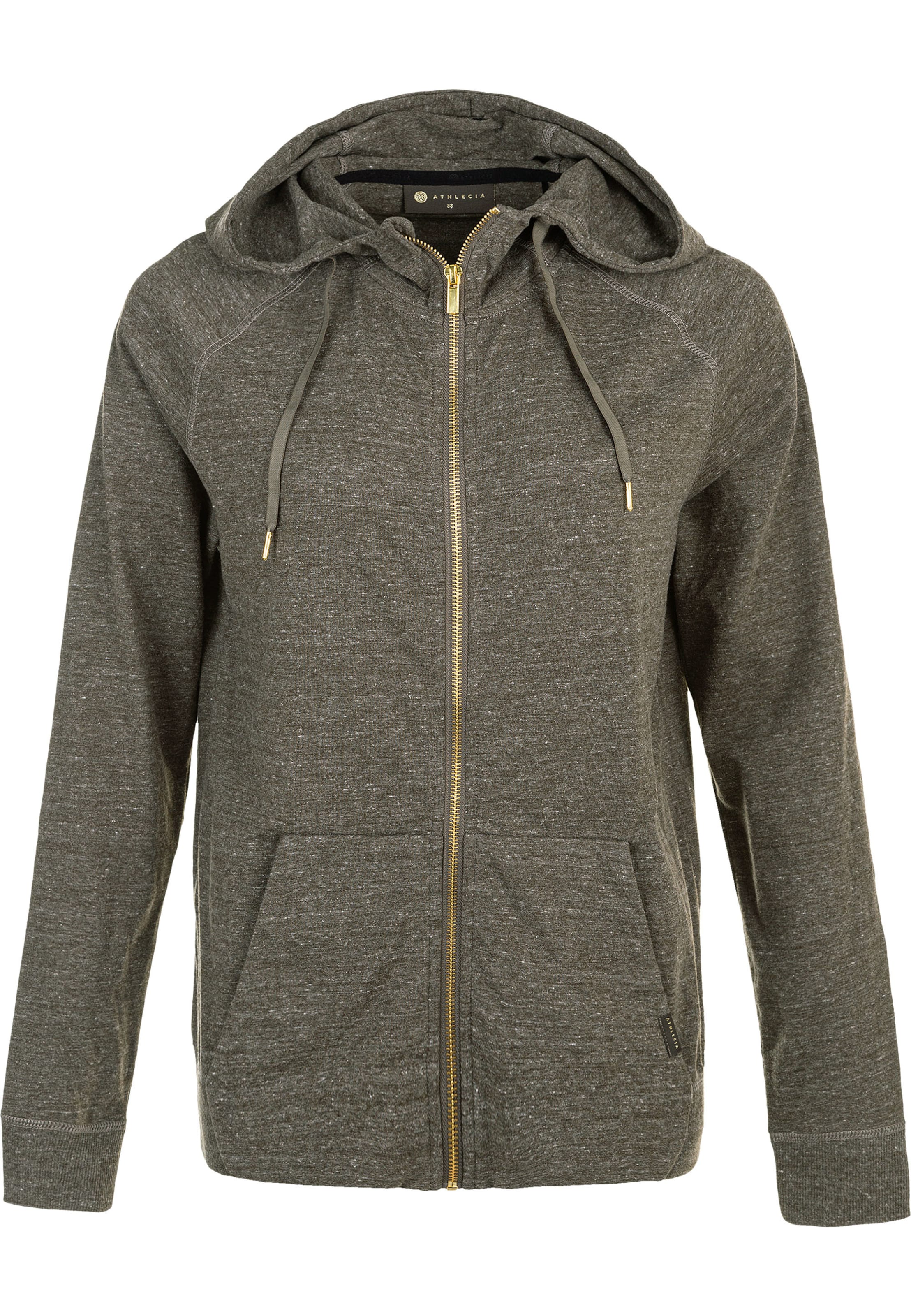 Athlecia Sportsweatjacke 'CHESTINE' in Grün: Vorderseite