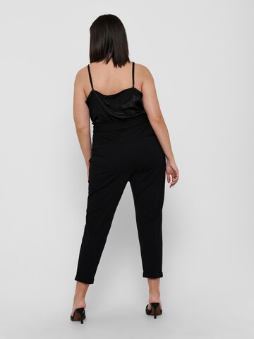 ONLY Carmakoma Tapered Pleat-Front Pants in Black