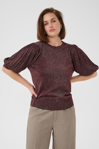 Kaffe Pullover 'KARegina' in Braun: Vorderseite