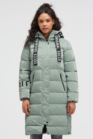 Soccx Winter Parka in Blue: front