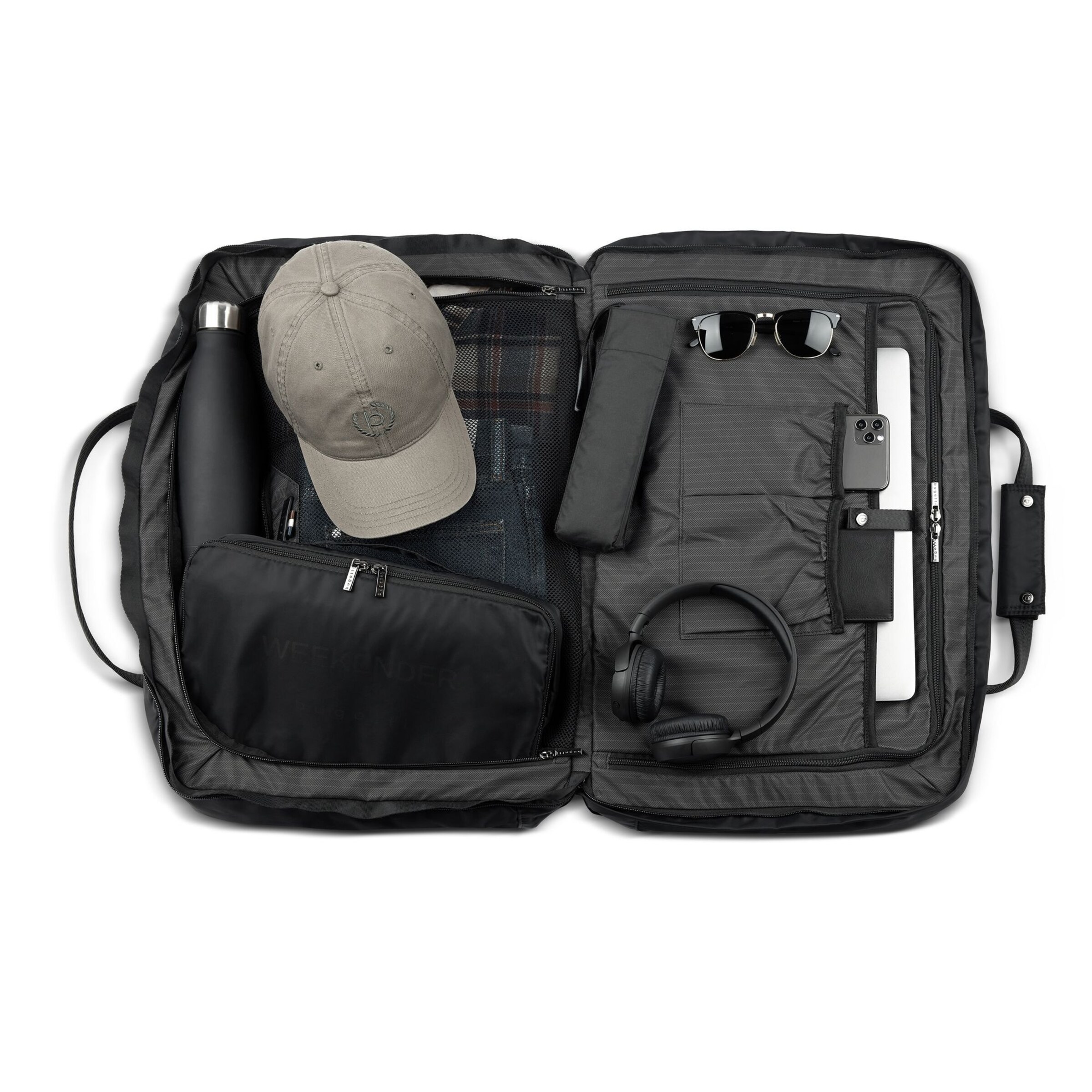 bugatti Weekendtas 'Elia' in Zwart