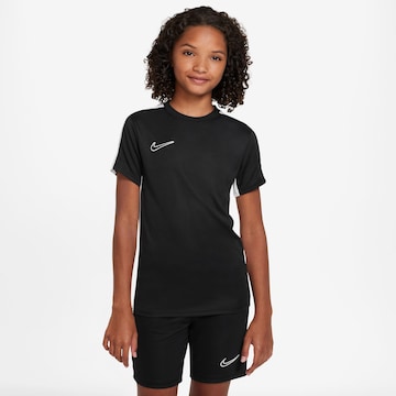 NIKETehnička sportska majica 'Academy23' - crna boja: prednji dio