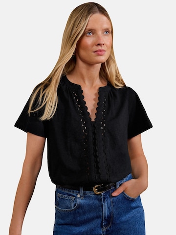 Camicia da donna di love & roses in nero: frontale