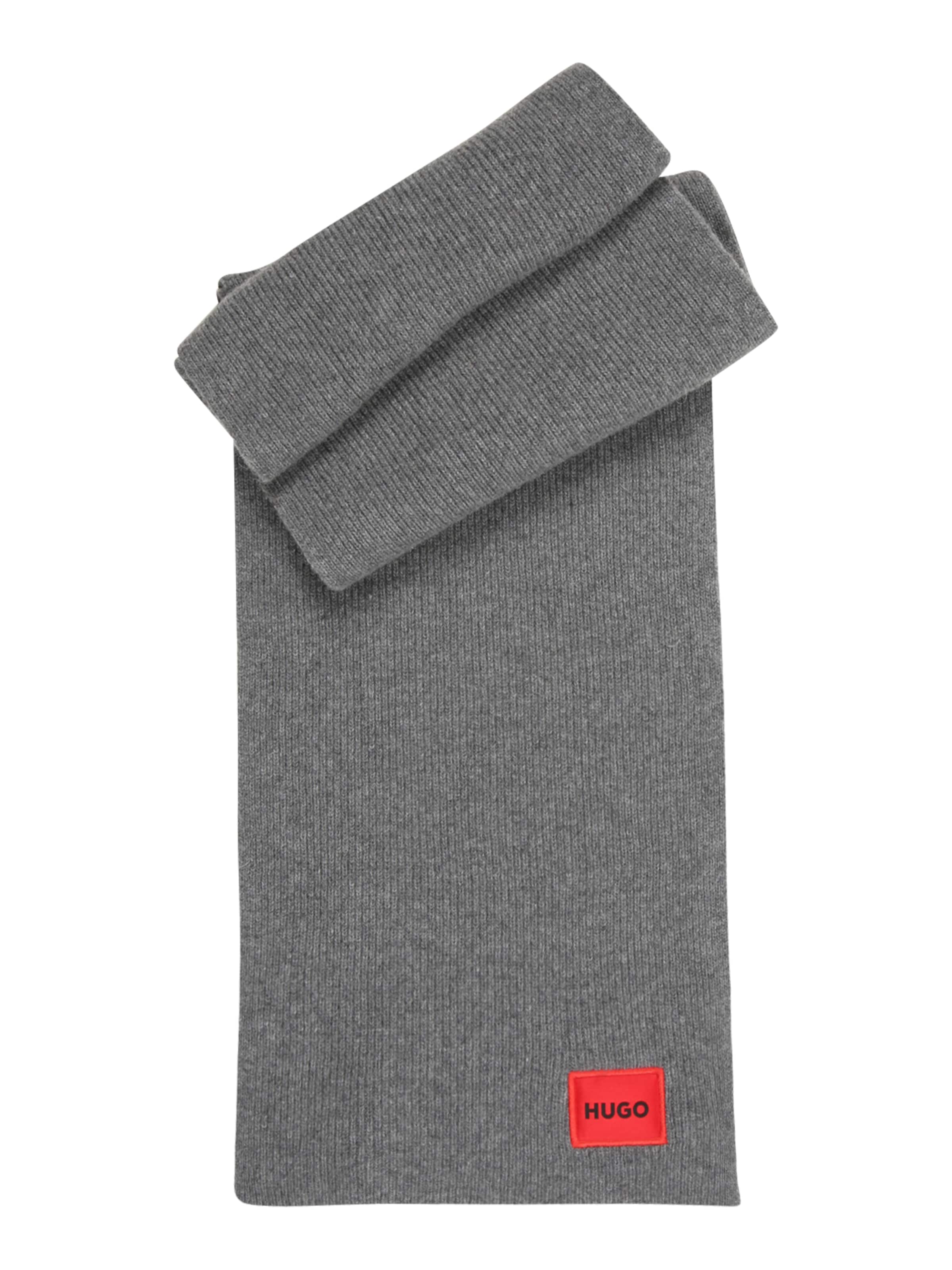 HUGO Szalik 'Zaff 6' w kolorze szary: przód