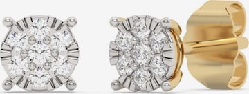 Boucles d'oreilles Diam Addict en jaune : devant