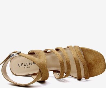 Celena - Sandalias con hebilla 'Cecily' en marrón