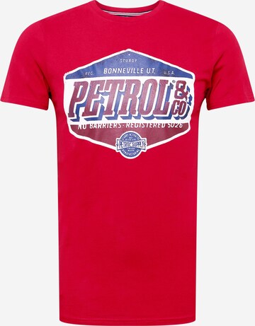 Petrol Industries T-Shirt in Rot: predná strana