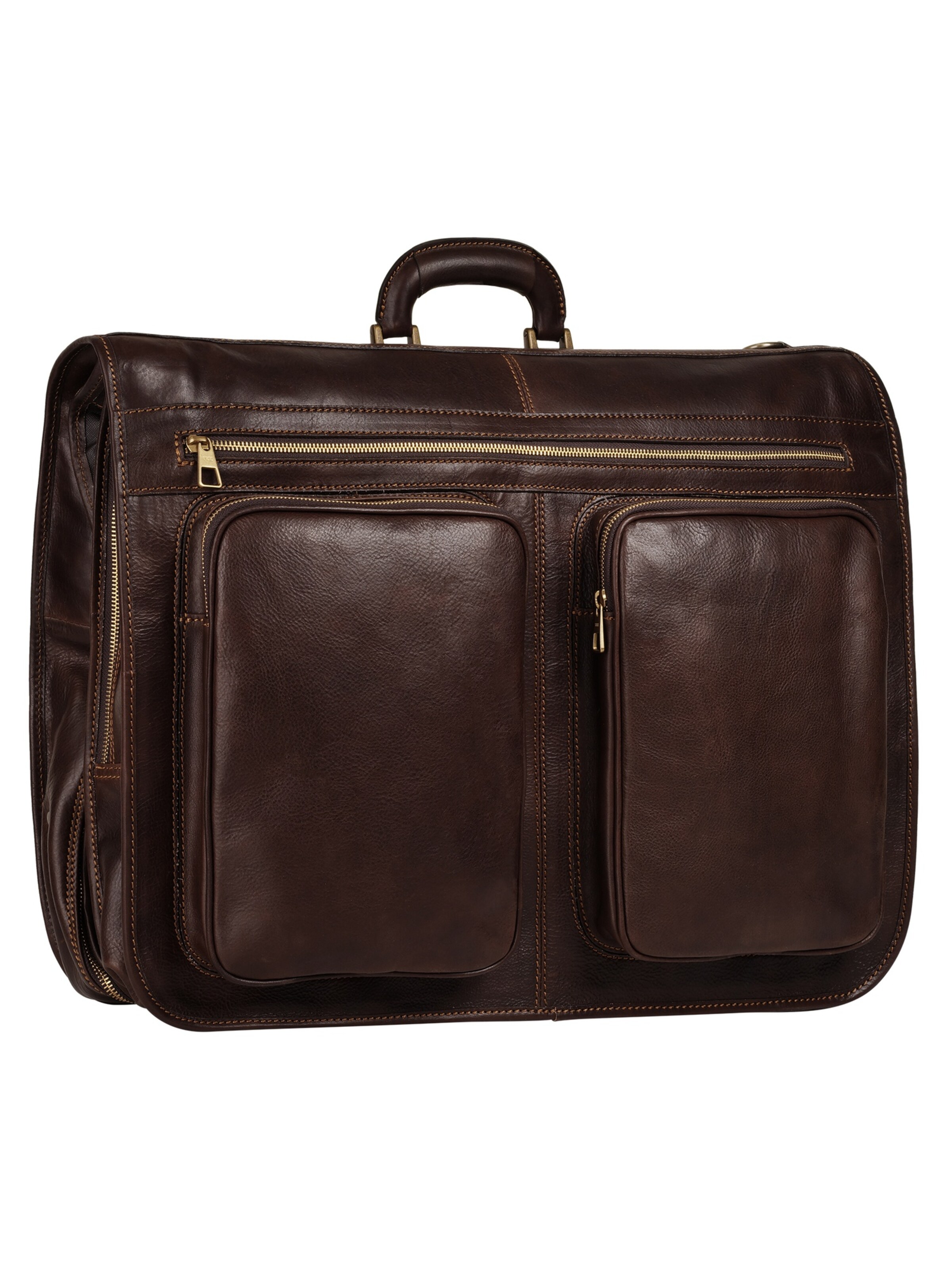 Sac à vêtements piké en marron