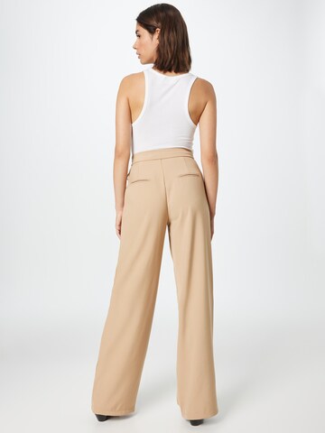 Nasty Gal Wide leg Veckad byxa i beige