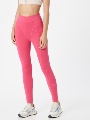 Reebok Skinny Sportbroek in Roze: voorkant