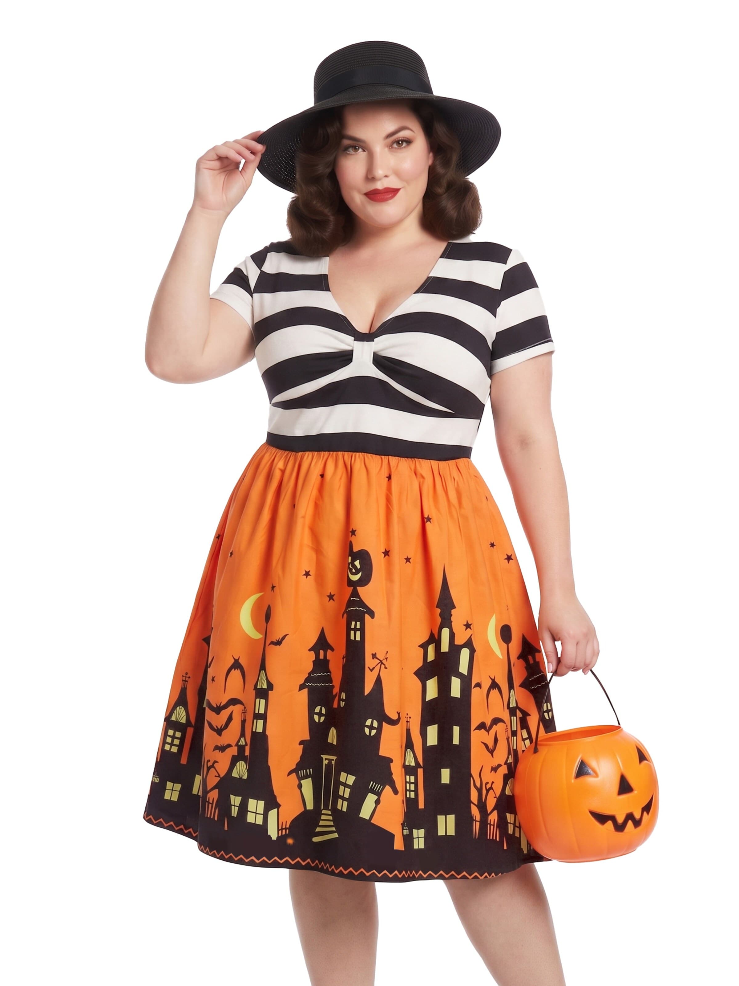 MEETWEE Oversized jurk in Oranje