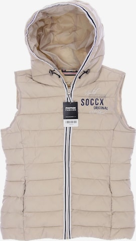 Soccx Vest in S in Beige: front