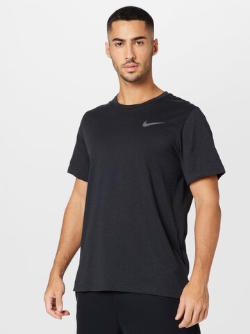 T-Shirt fonctionnel NIKE en noir : devant