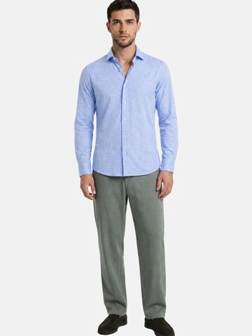 ALEA Regular fit Overhemd 'CAMICIA LINO' in Blauw