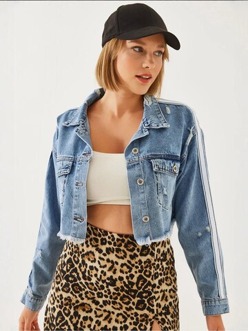 Bianco Lucci - Casaco meia-estação em azul