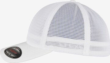 Cappello da baseball di Flexfit in bianco