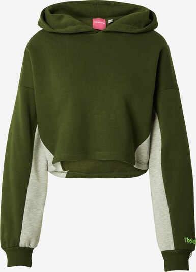 The Jogg Concept Sweatshirt 'RAFINE' in graumeliert / hellgrün / dunkelgrün, Produktansicht