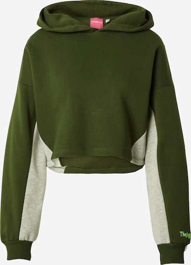 The Jogg Concept Sweatshirt 'RAFINE' in graumeliert / grünmeliert, Produktansicht