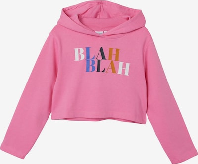 NAME IT Sweatshirt 'Viala' i himmelsblå / ljusrosa / svart / vit, Produktvy