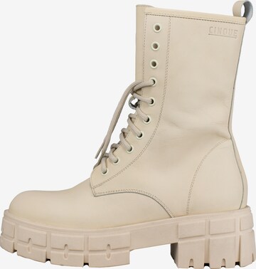 CINQUE Lace-Up Boots 'CIMARCIA' in White: front