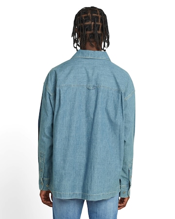 G-STAR Comfort fit Overhemd 'Pocket' in Blauw