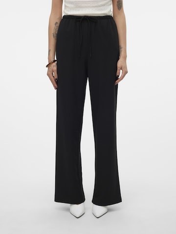 VERO MODA Wide leg Broek in Zwart: voorkant