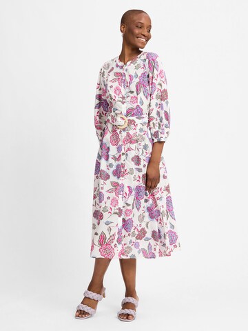 Ambiance Shirt Dress in White: front