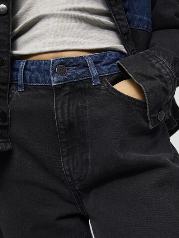 OBJECT Zvonové kalhoty Džíny – černá