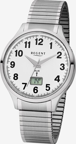 REGENT Analog Watch 'Funk' in Silver: front