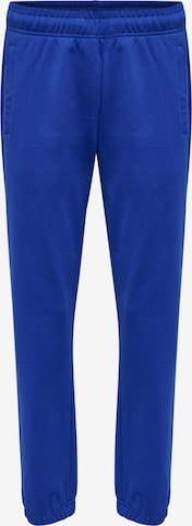 Hummel Workout Pants in Blue: front