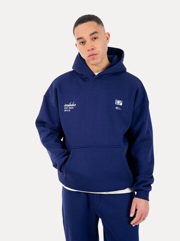 Smilodox Sweatvest in Blauw: voorkant