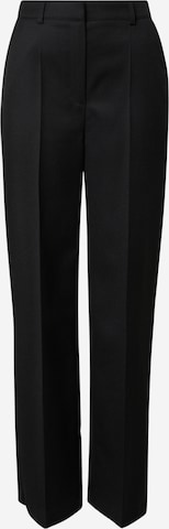 ABOUT YOU x Marie von Behrens Szeroka nogawka Spodnie w kant 'Suki' w kolorze czarny: przód