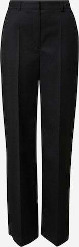 ABOUT YOU x Marie von Behrens Wide leg Trousers with creases 'Suki' in Black: front