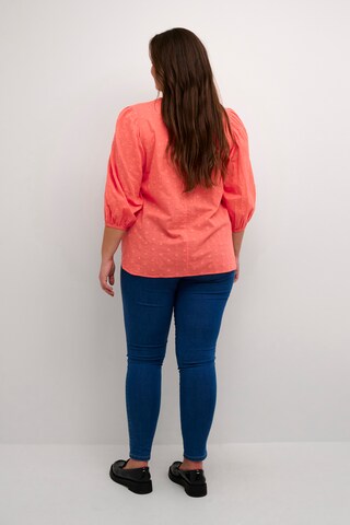 KAFFE CURVE Blouse 'Jolana' in Red