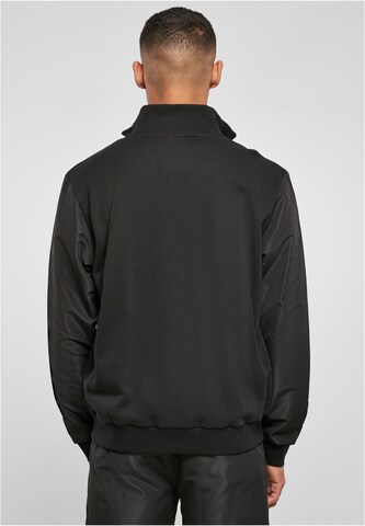 Urban Classics Zip-Up Hoodie in Black