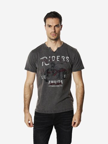 KOROSHI Shirt in Grijs: voorkant