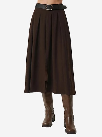 Happiness İstanbul Skirt in Brown: front