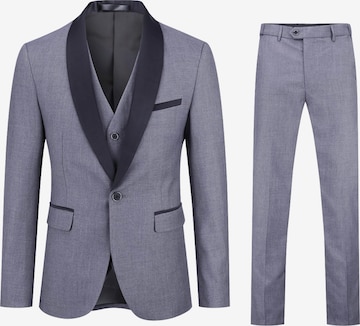 Youthup Slimfit Anzug in Grau: Vorderseite