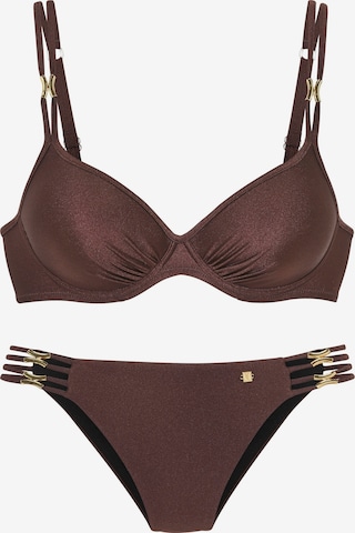 Bikini di JETTE in marrone: frontale
