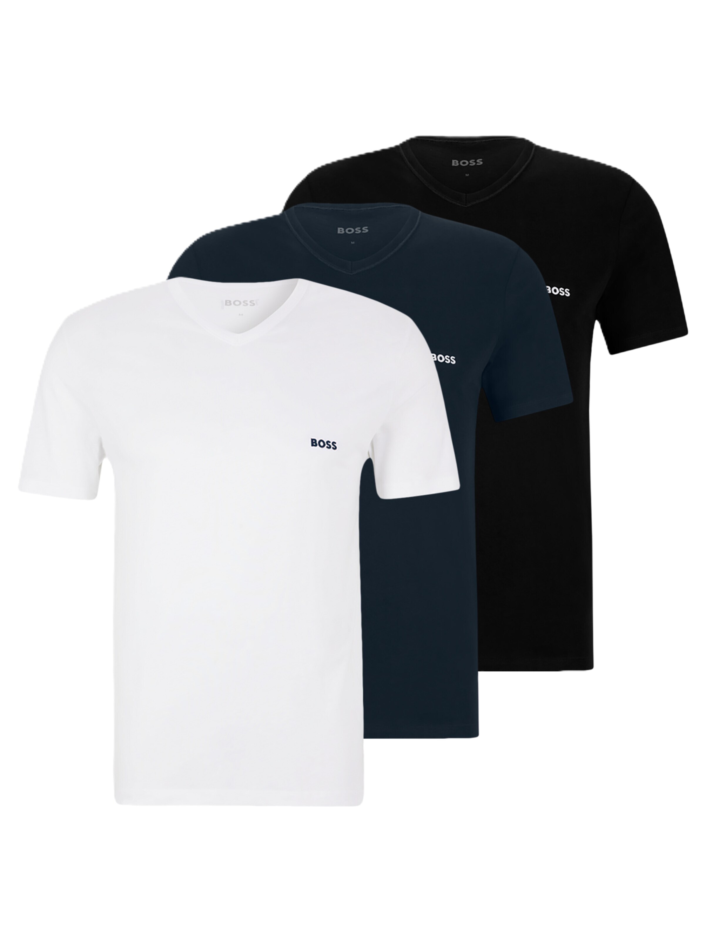 BOSS Shirt 'Classic V-Neck' in Blue: front
