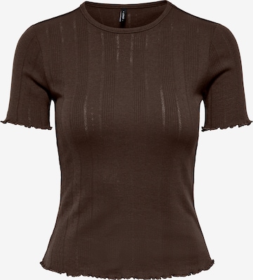 T-shirt 'ONLTENNA' ONLY en marron : devant