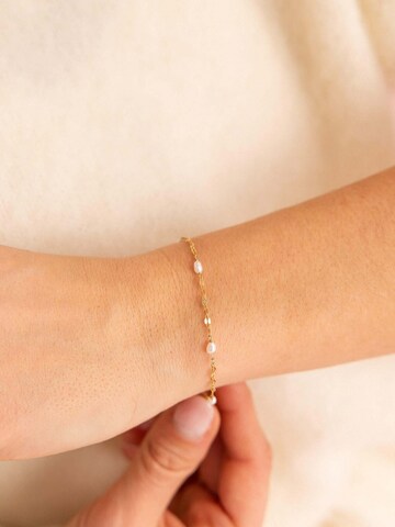 PURELEI Armband 'Delicate Pearl' in Goud: voorkant