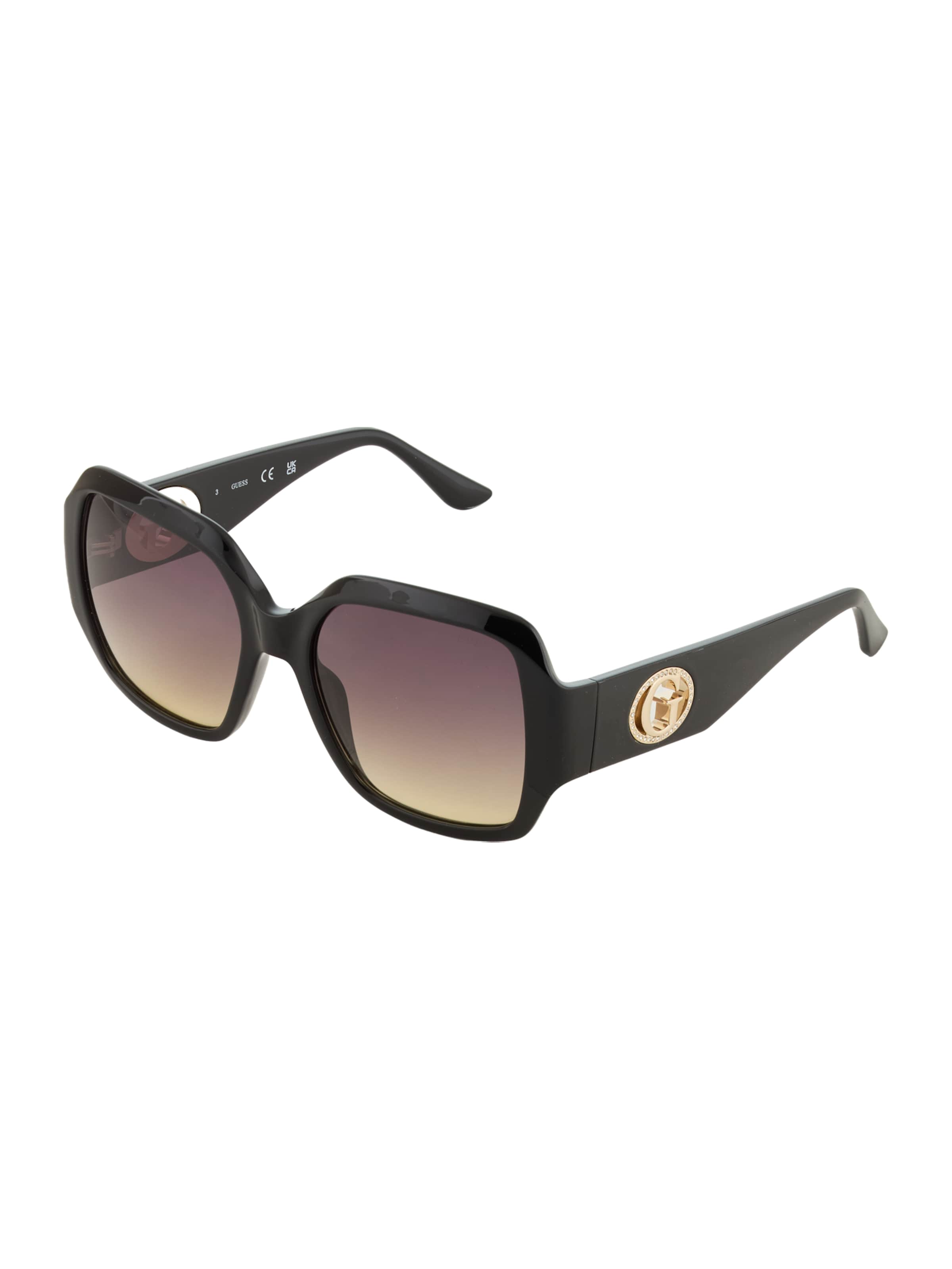 GUESS Sonnenbrille in Schwarz: Vorderseite