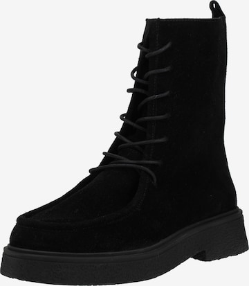 GIOSEPPO Lace-up bootie in Black: front