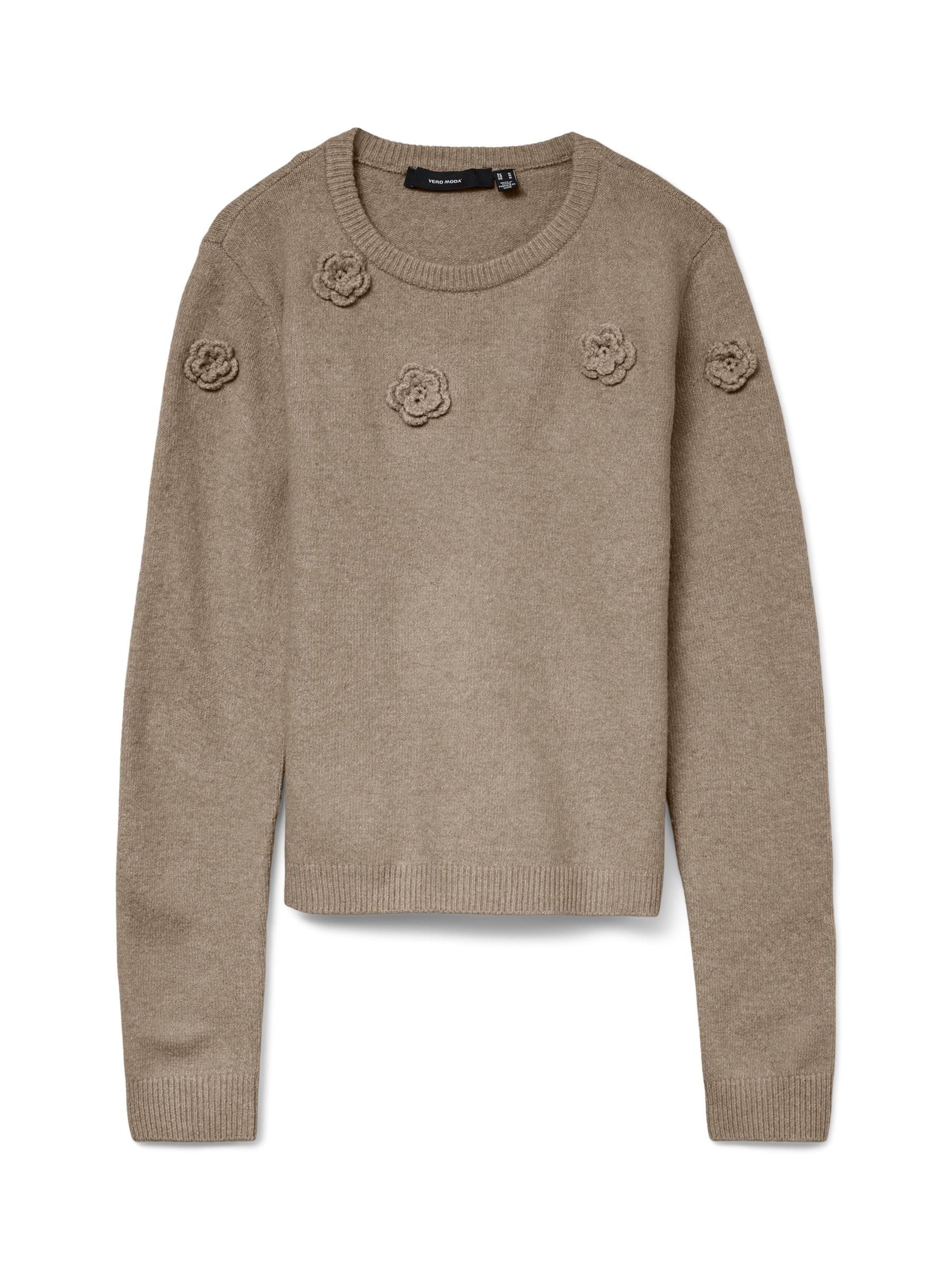 VERO MODA Sweater 'ROSE' in Silver: front