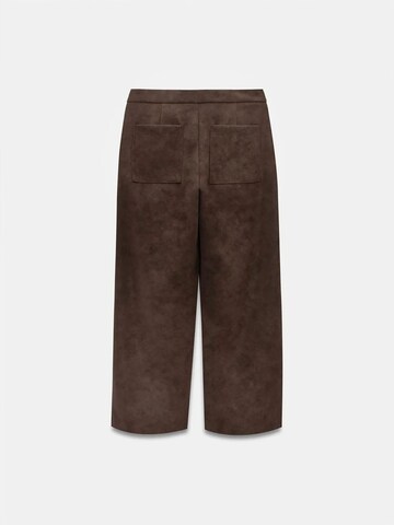 Dilvin Wide leg Pants in Brown